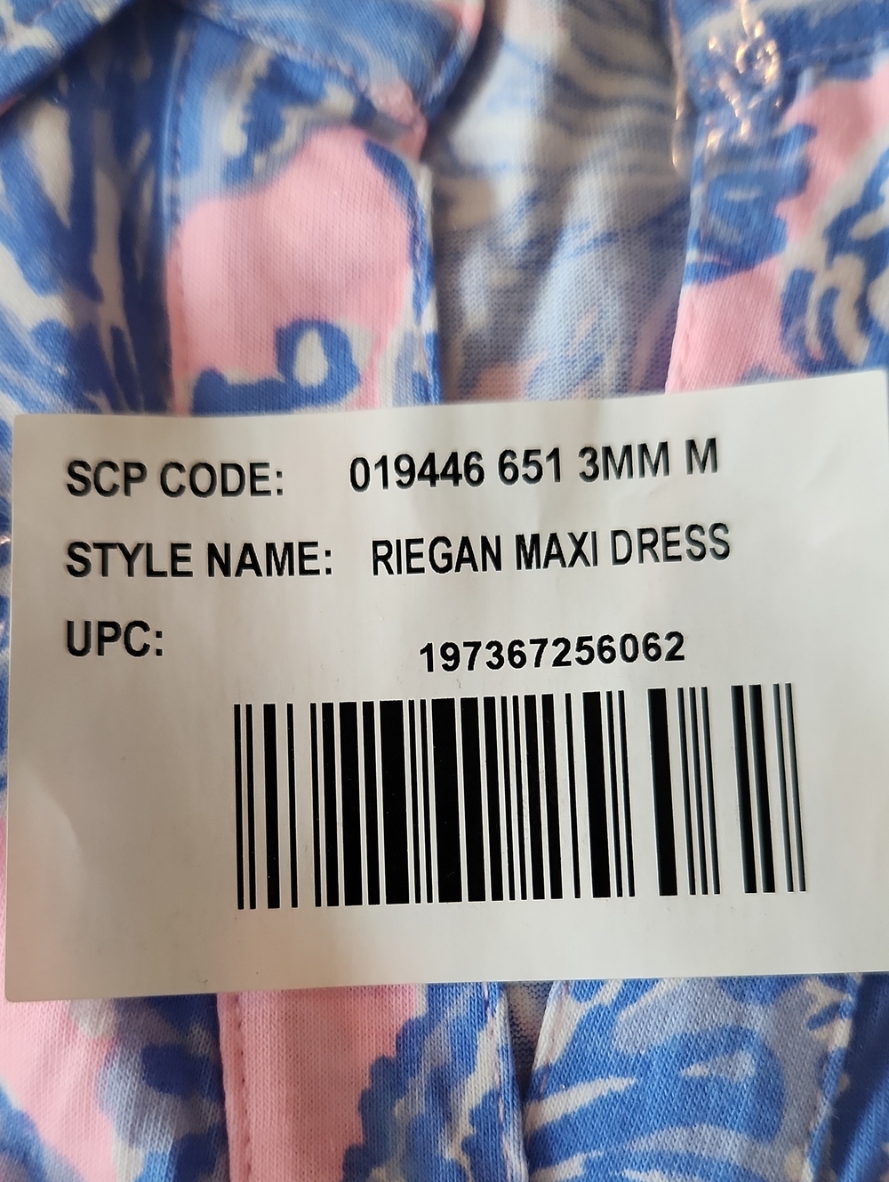 Lilly Pulitzer Pink and Blue Riegan Maxi Floral Dress - Picture 2 of 5